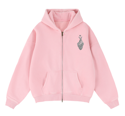 Pink LoveLasts Zip-up Hoodie